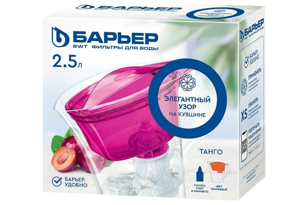 Фильтр-кувшин "БАРЬЕР Танго" синий с узором