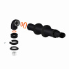 Комплект дымохода коаксиальный D60/100 0,75м антилёд универсальный_Black Silk